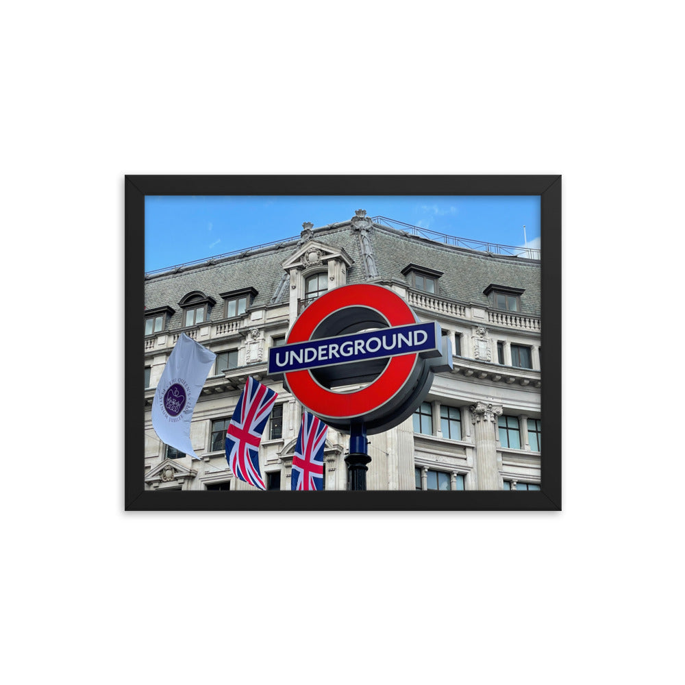 Framed Photo Poster - London Underground