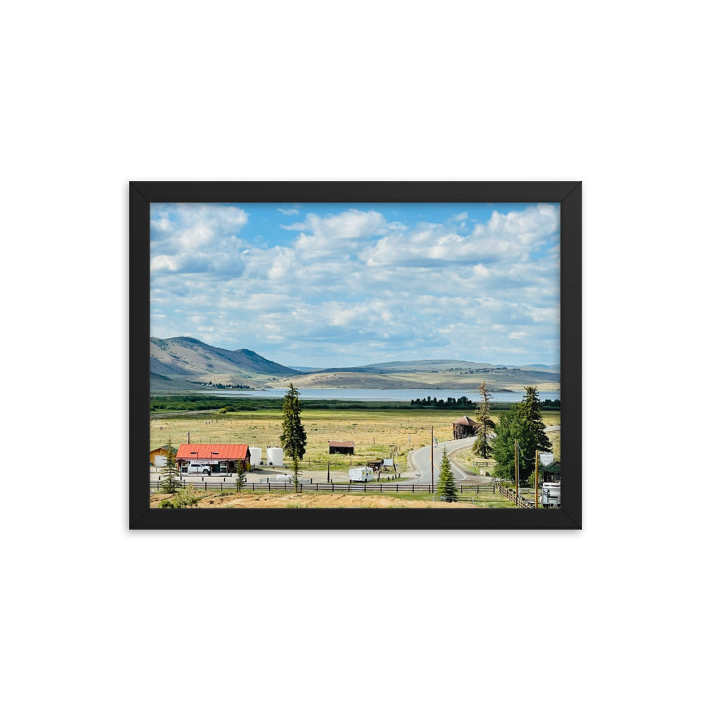 Framed Photo Poster - Scofield Reservoir, Utah