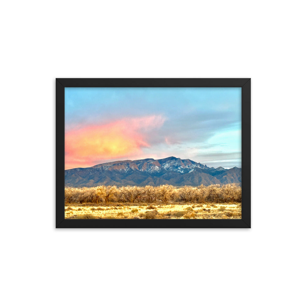Framed Photo Poster - Gold Hour, New Mexico Sunset