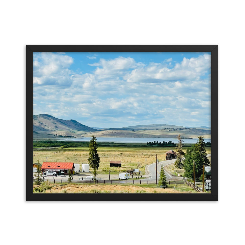 Framed Photo Poster - Scofield Reservoir, Utah