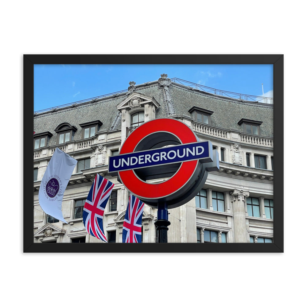 Framed Photo Poster - London Underground
