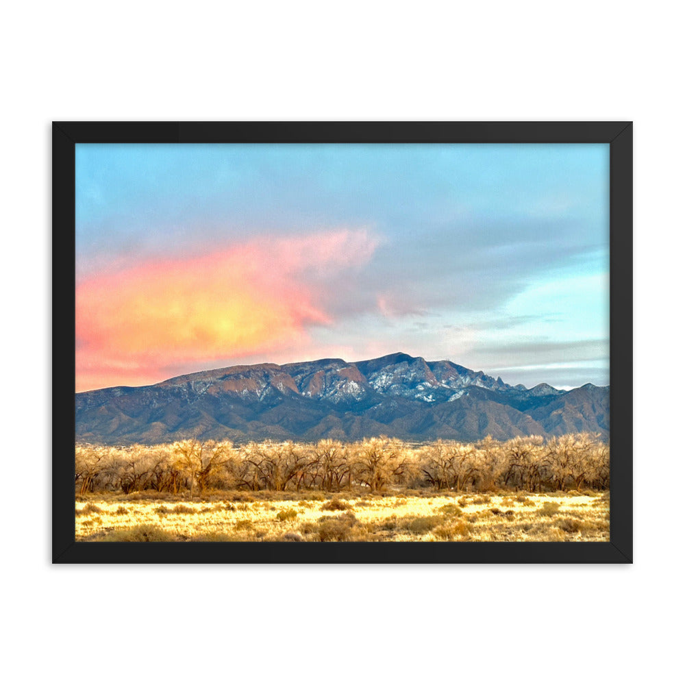 Framed Photo Poster - Gold Hour, New Mexico Sunset