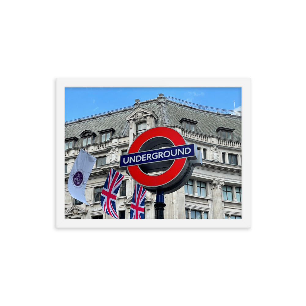 Framed Photo Poster - London Underground