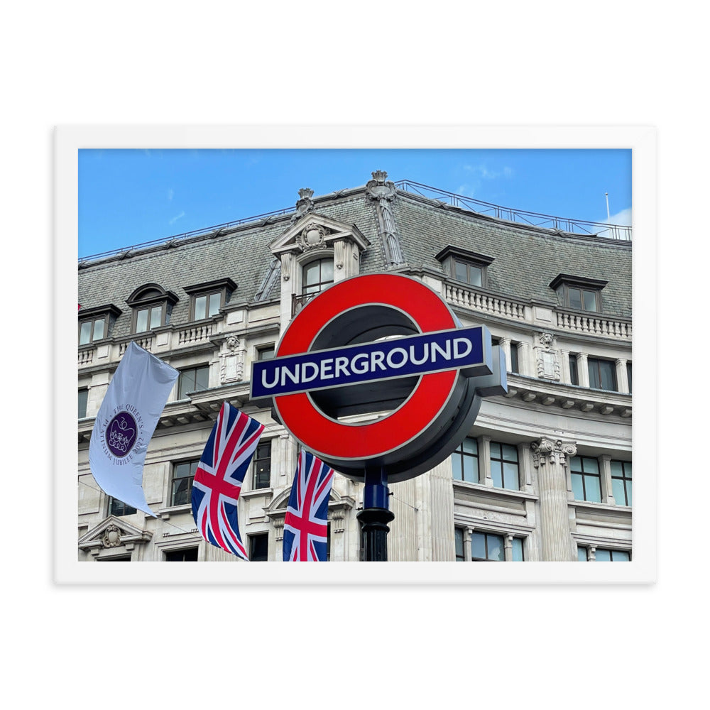 Framed Photo Poster - London Underground