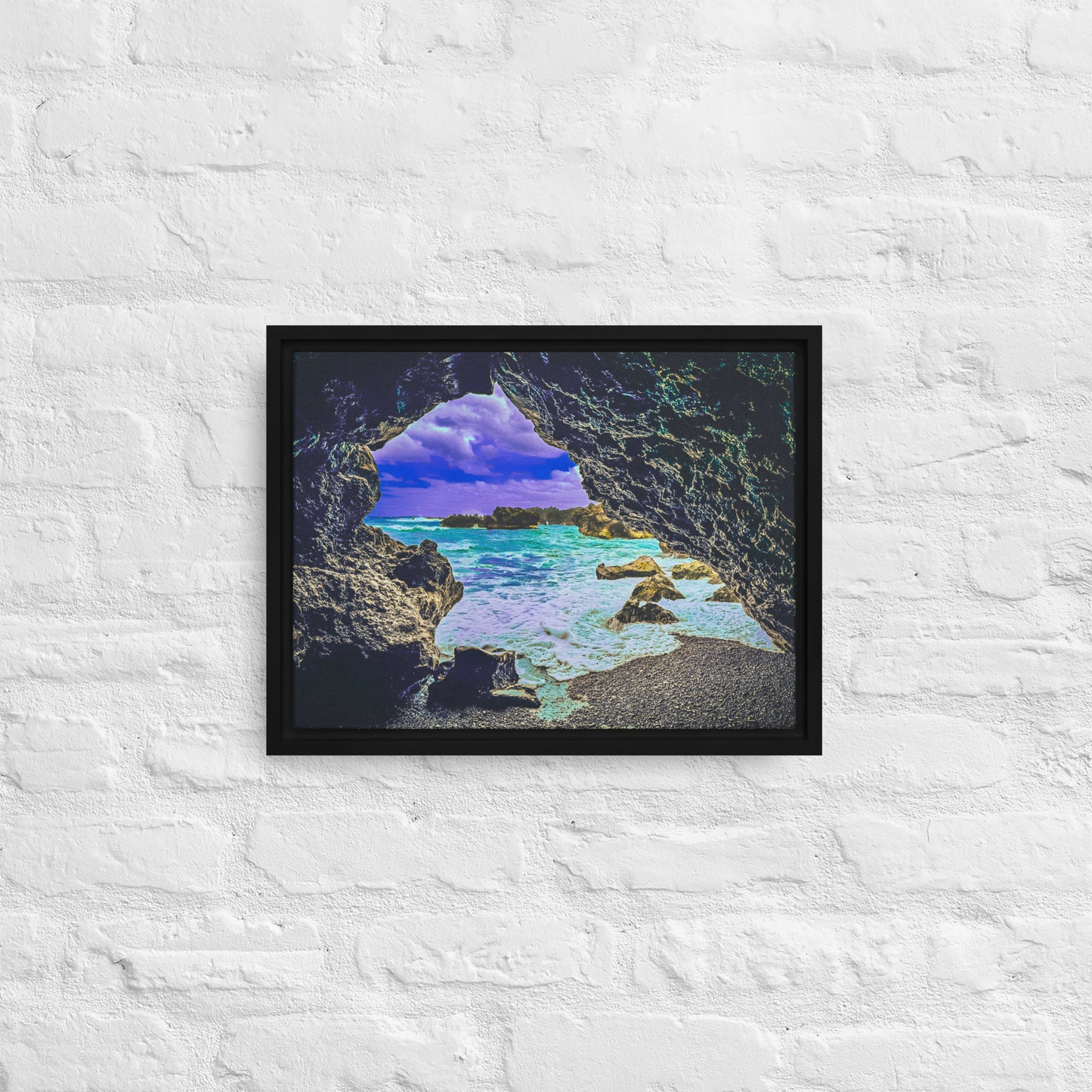 The Portal - Road to Hana | Framed Canvas Print