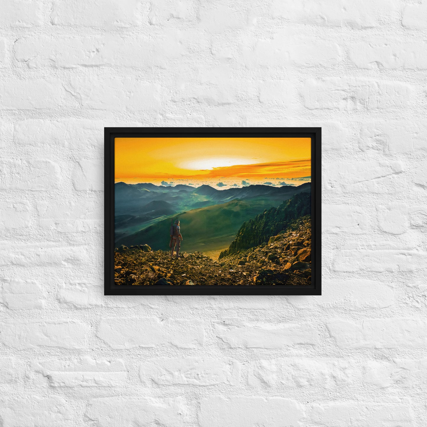 The Traveler - Haleakala | Framed Canvas Print