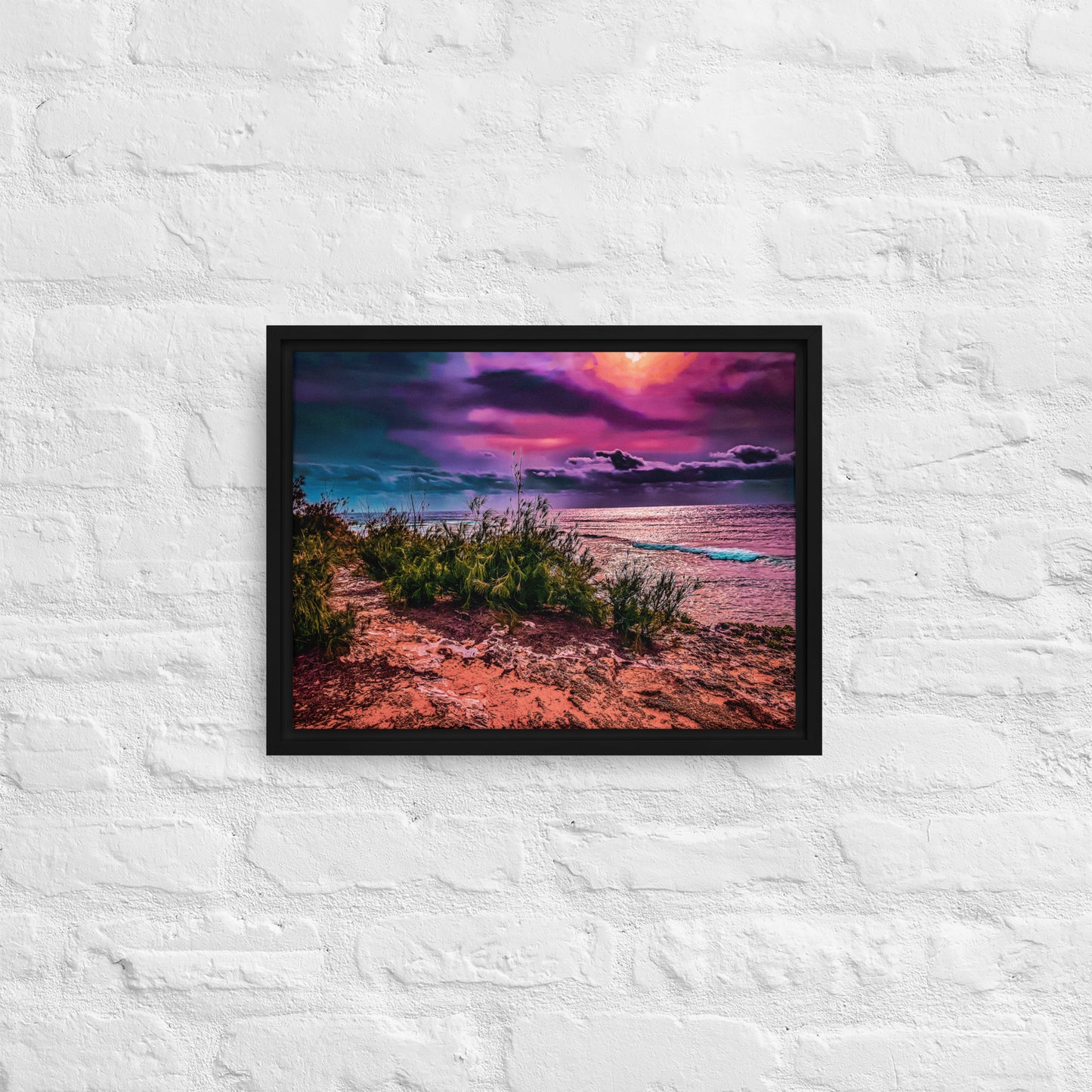 The Garden Isle at Dawn - Kauai | Framed Canvas Print