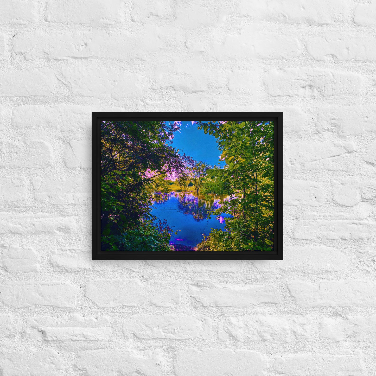 The Portal — Des Plaines River | Framed Canvas Print
