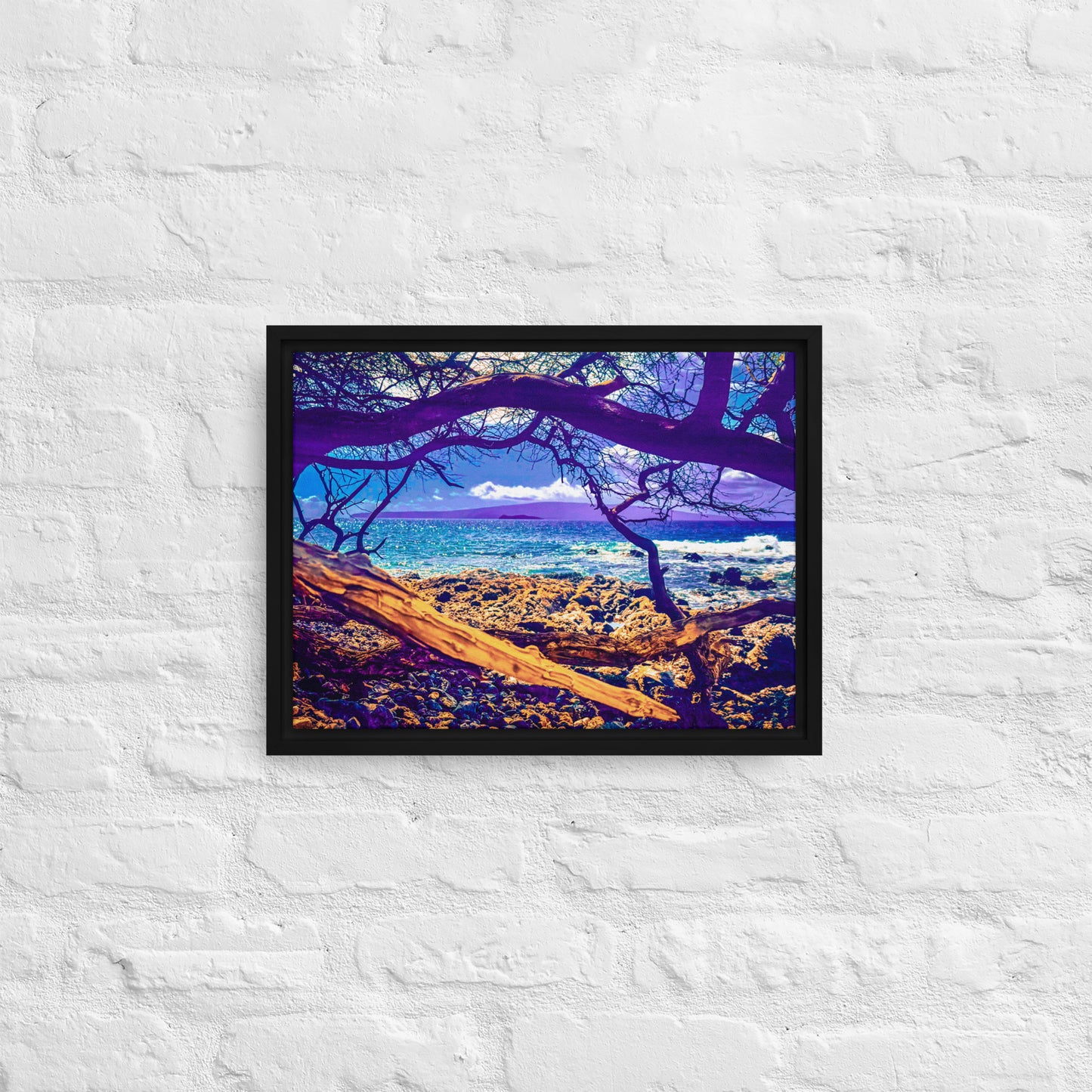 The Portal — Maui Shore | Framed Canvas Print