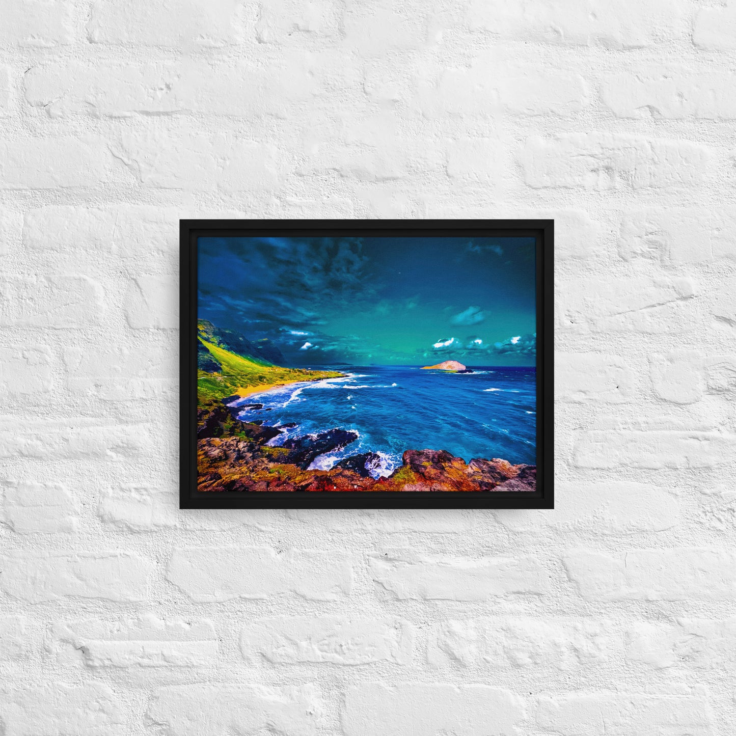Above the Storm — Oahu | Framed Canvas Print