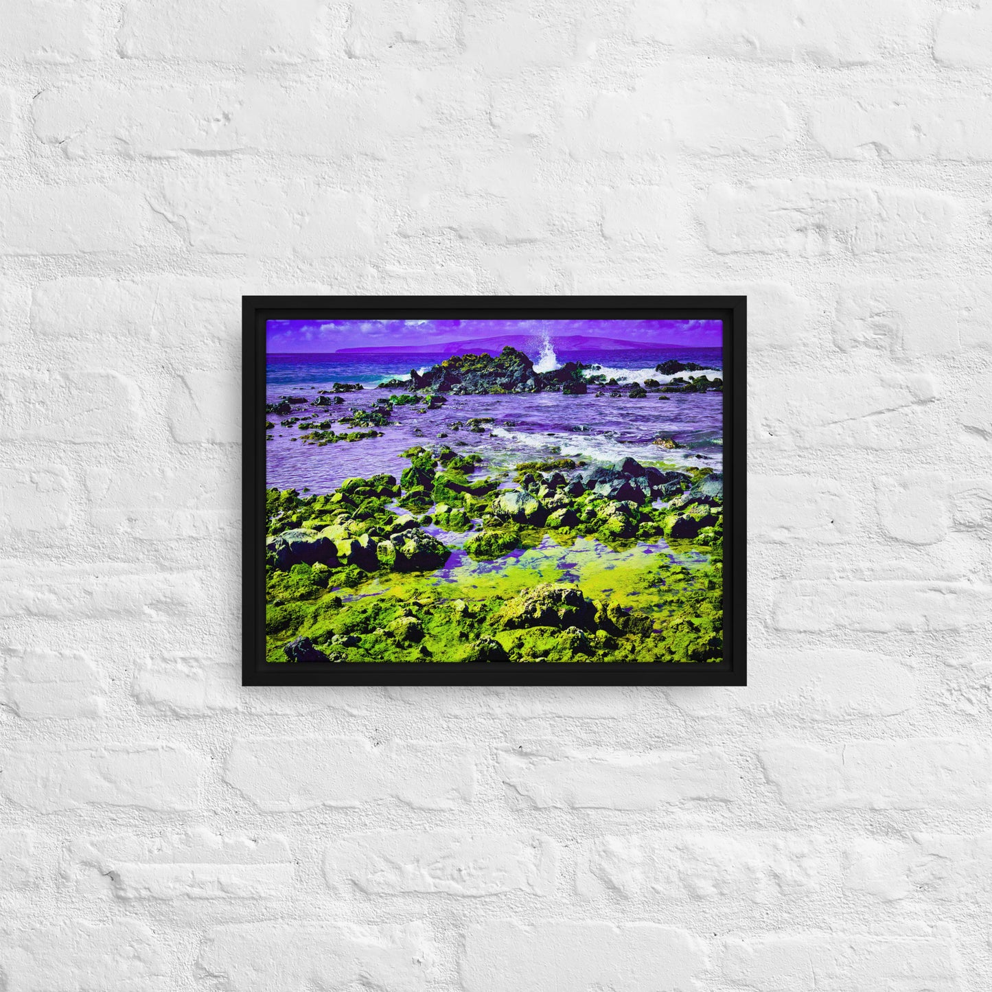 The Living Shore — Maui | Framed Canvas Print