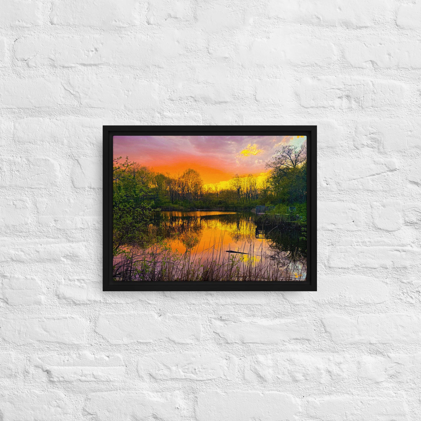 The Quiet Hour — Daniel Wright Forest Preserve | Framed Canvas Print