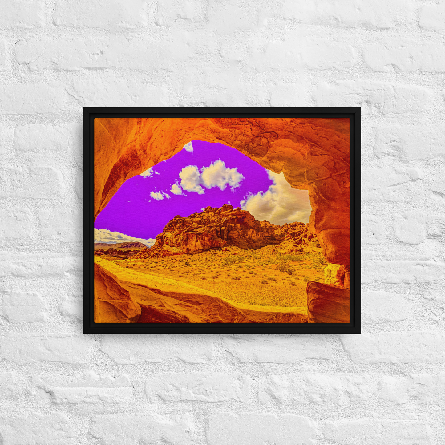 The Portal - Valley of Fire | Framed Canvas Print