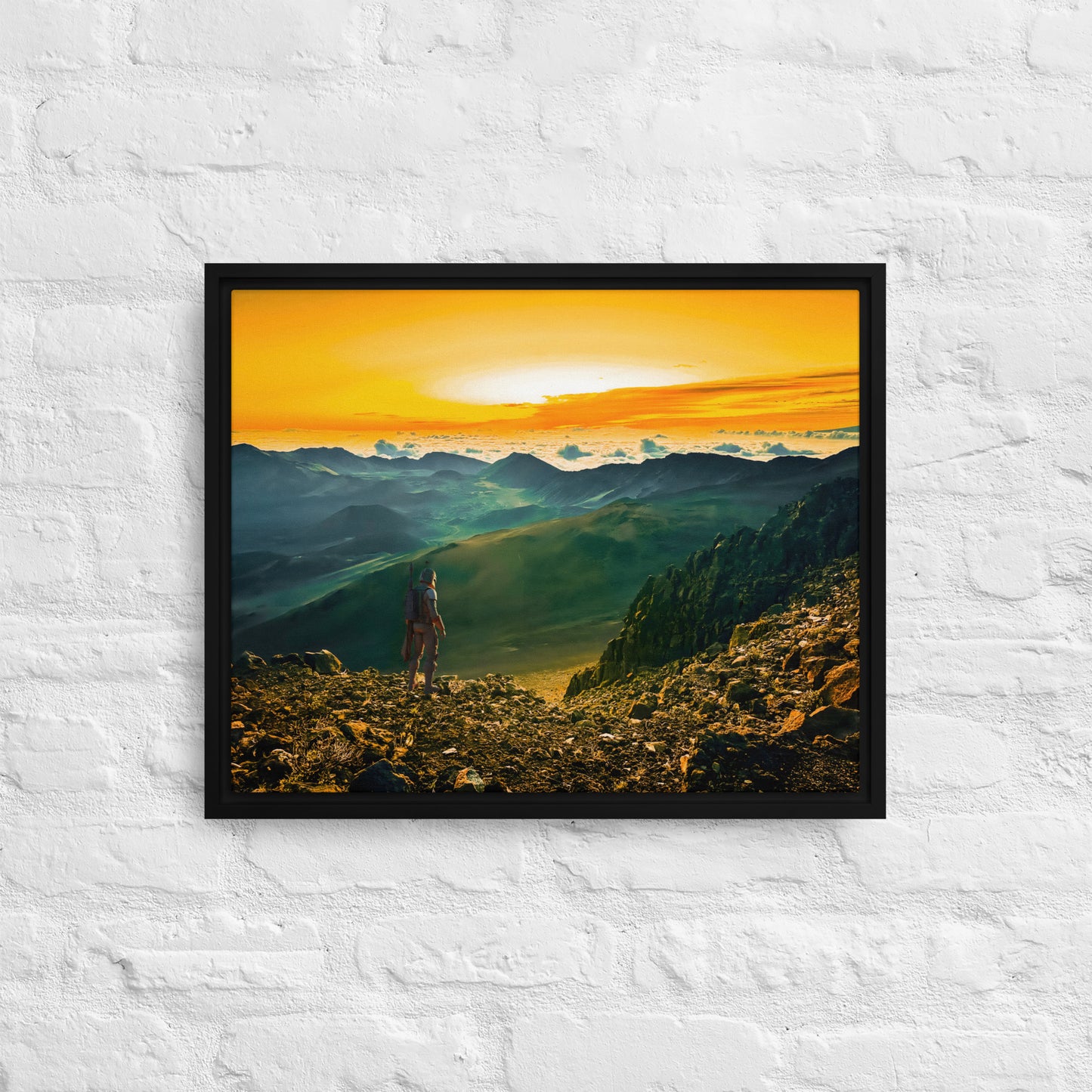 The Traveler - Haleakala | Framed Canvas Print