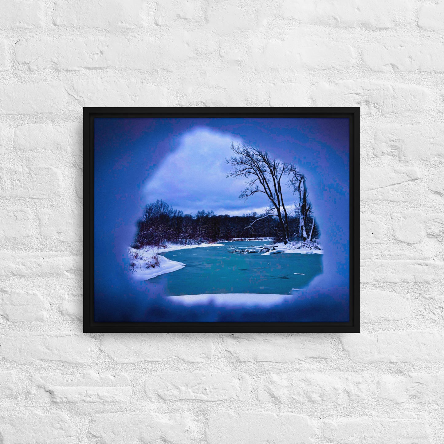 The Portal — Midwinter, Illinois | Framed Canvas Print