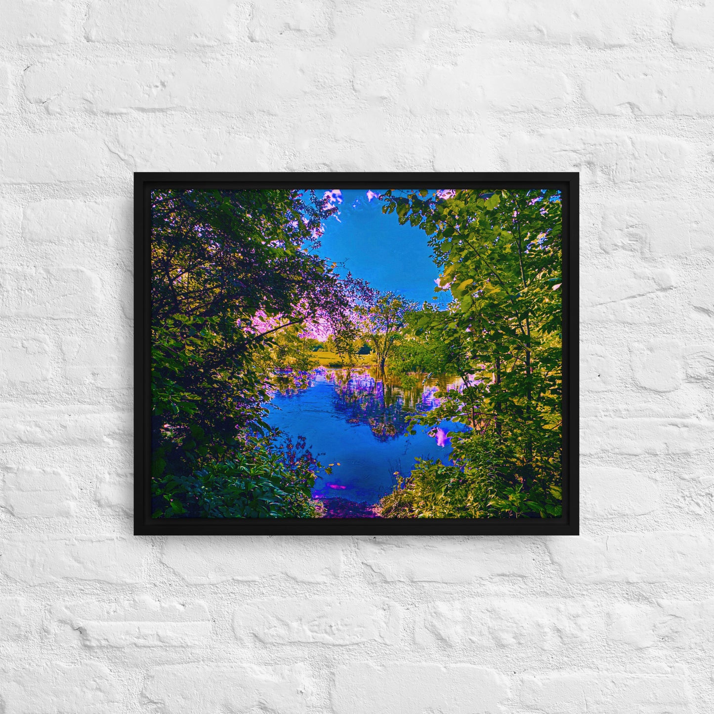 The Portal — Des Plaines River | Framed Canvas Print