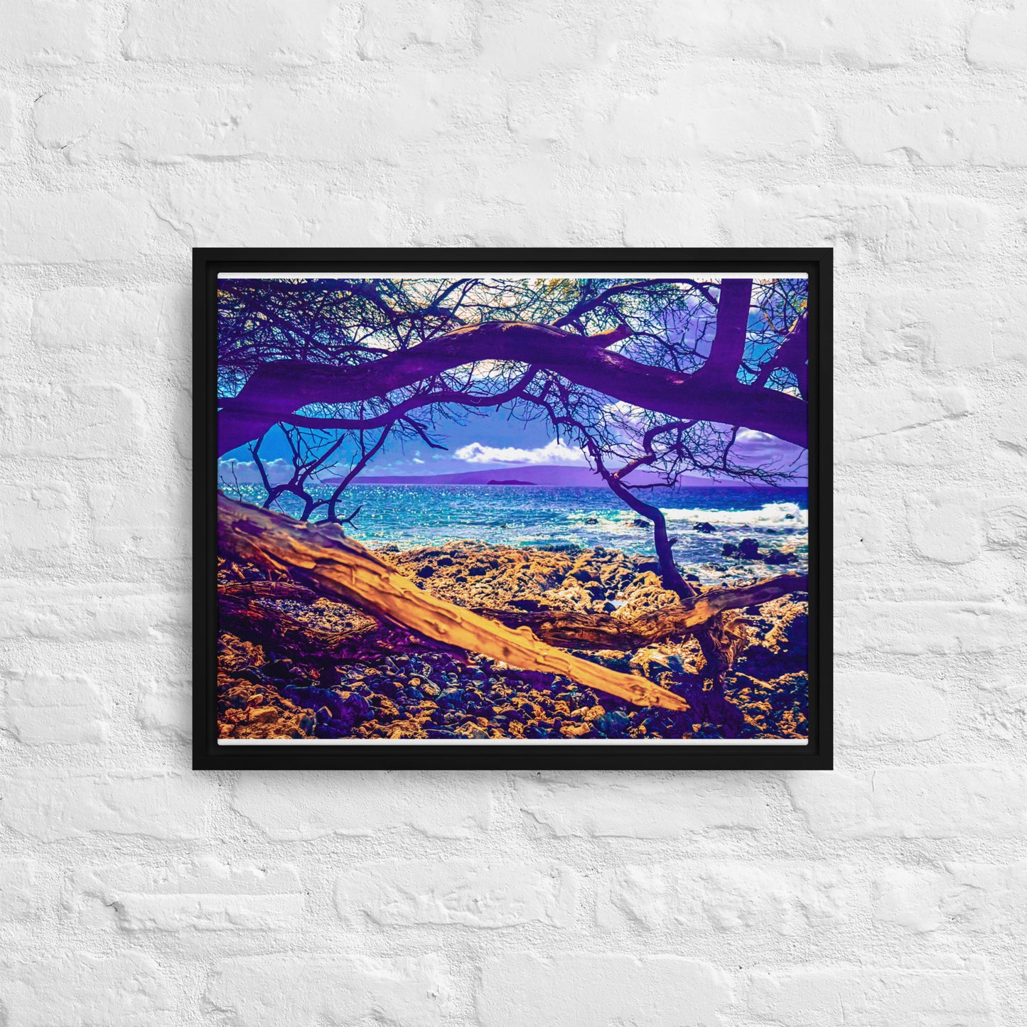 The Portal — Maui Shore | Framed Canvas Print