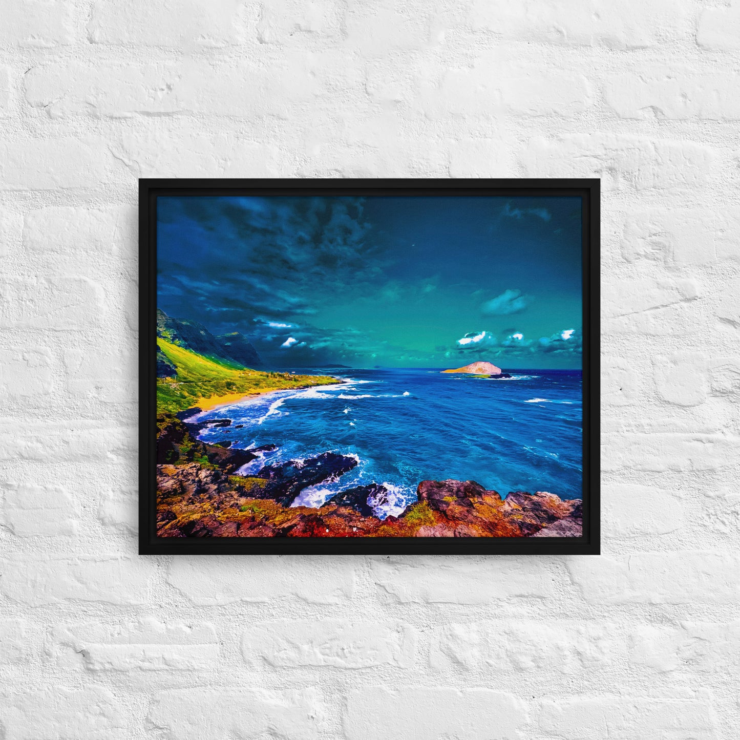 Above the Storm — Oahu | Framed Canvas Print