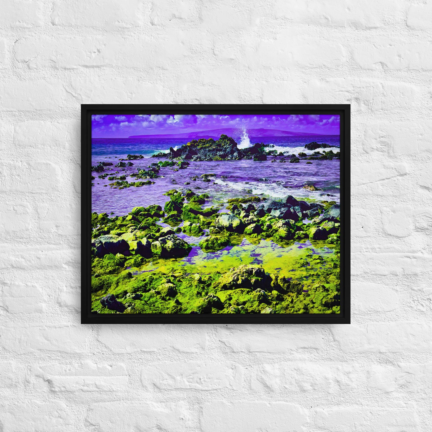 The Living Shore — Maui | Framed Canvas Print