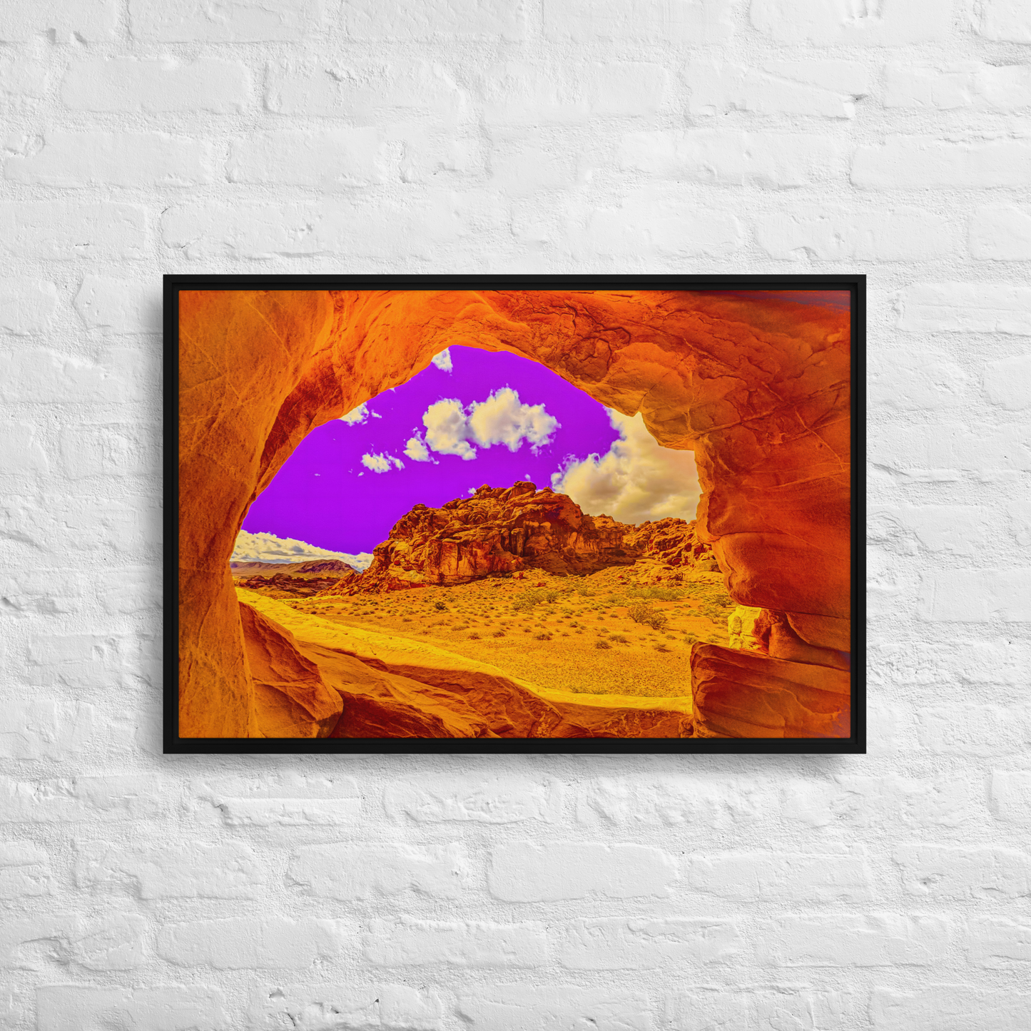 The Portal - Valley of Fire | Framed Canvas Print