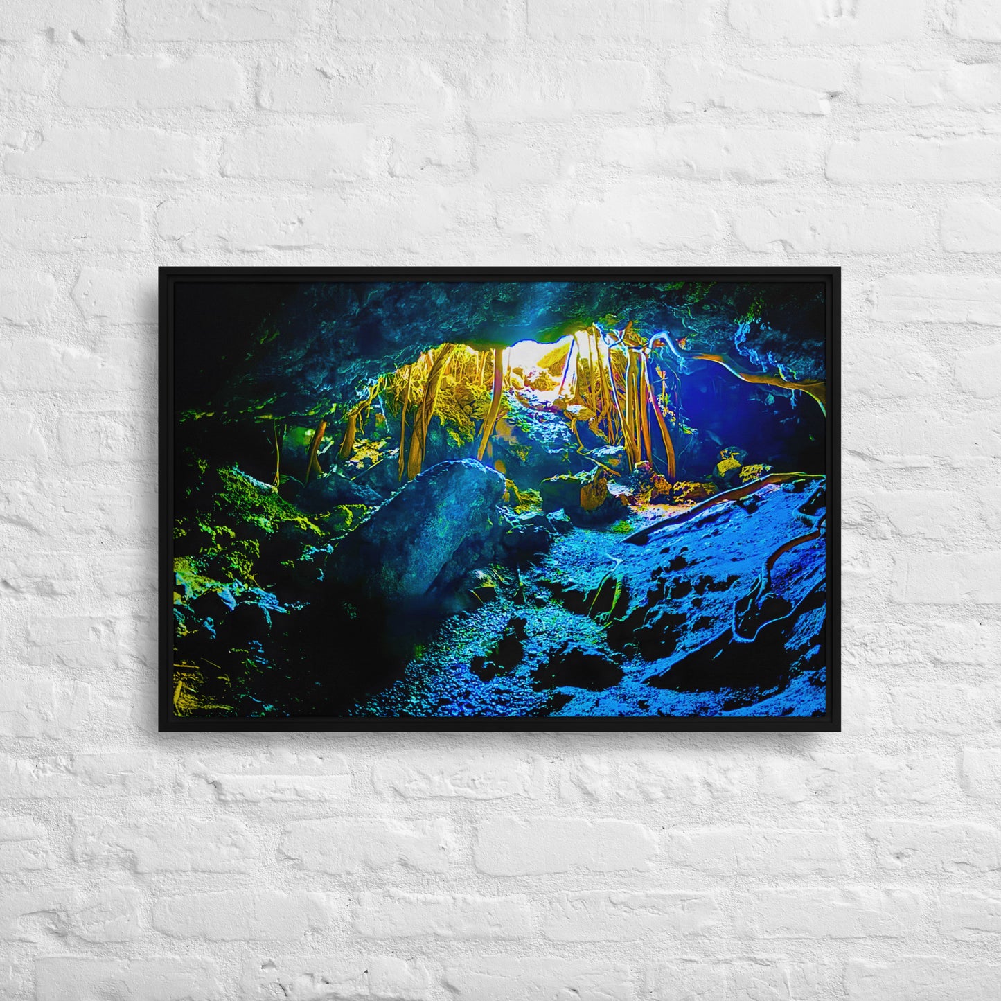 The Portal - Into the Light | Framed Canvas Print