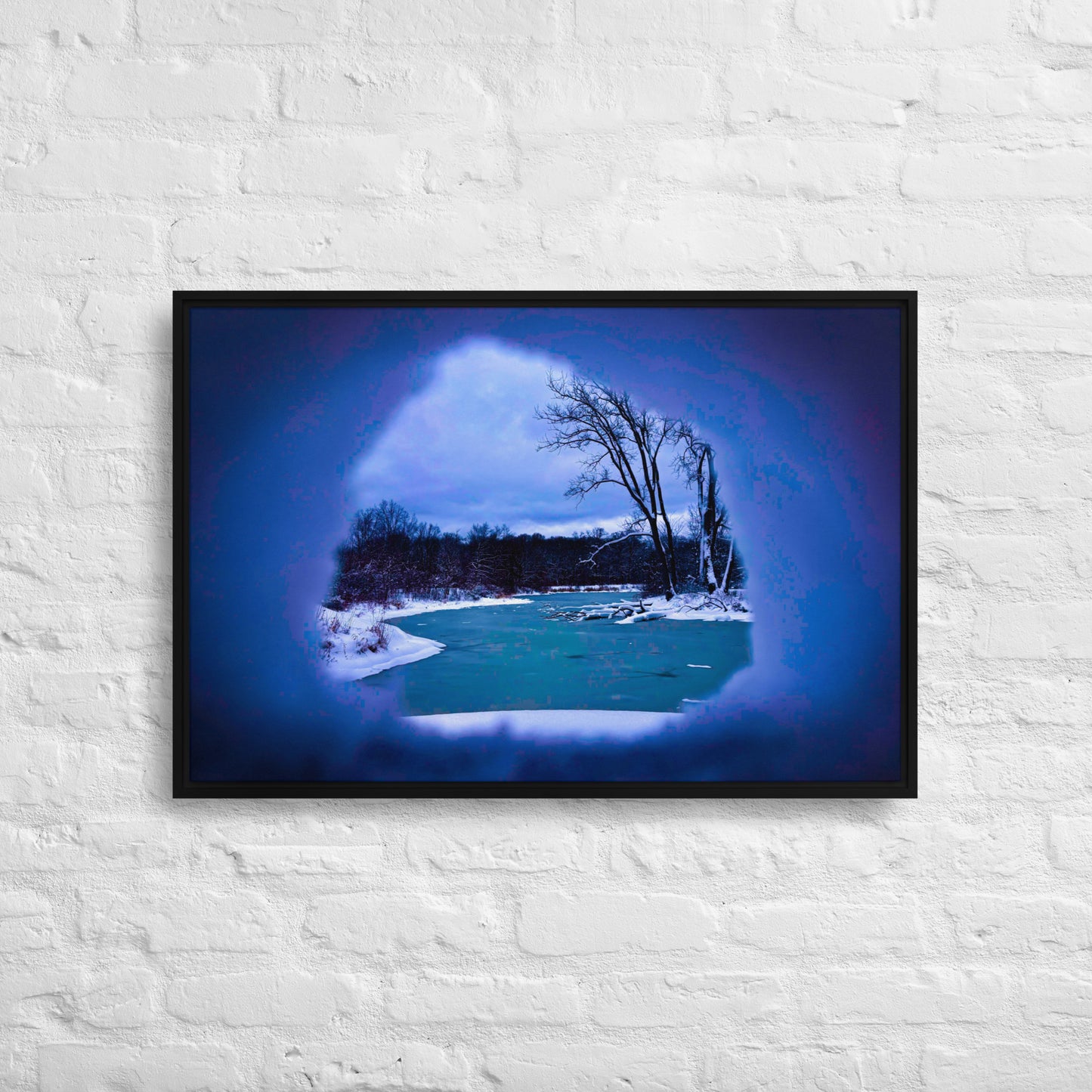 The Portal — Midwinter, Illinois | Framed Canvas Print