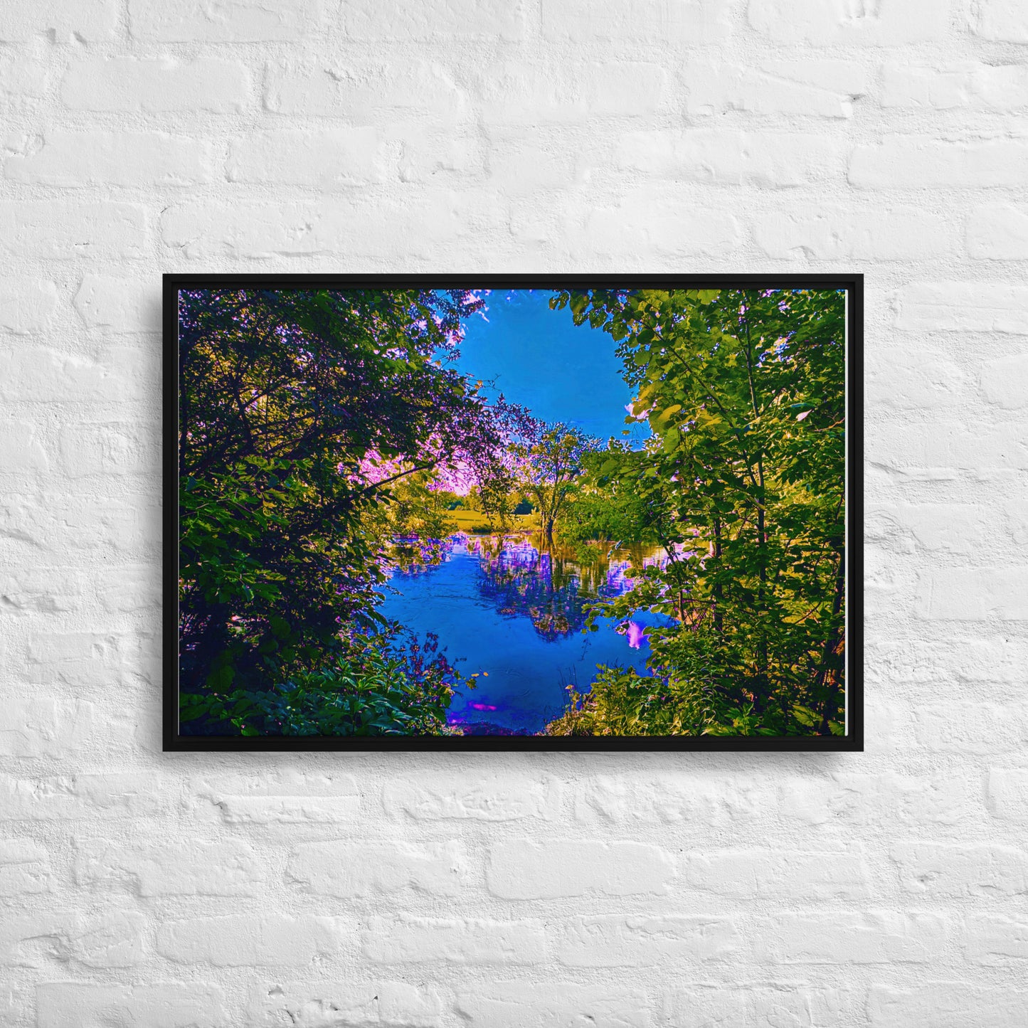 The Portal — Des Plaines River | Framed Canvas Print