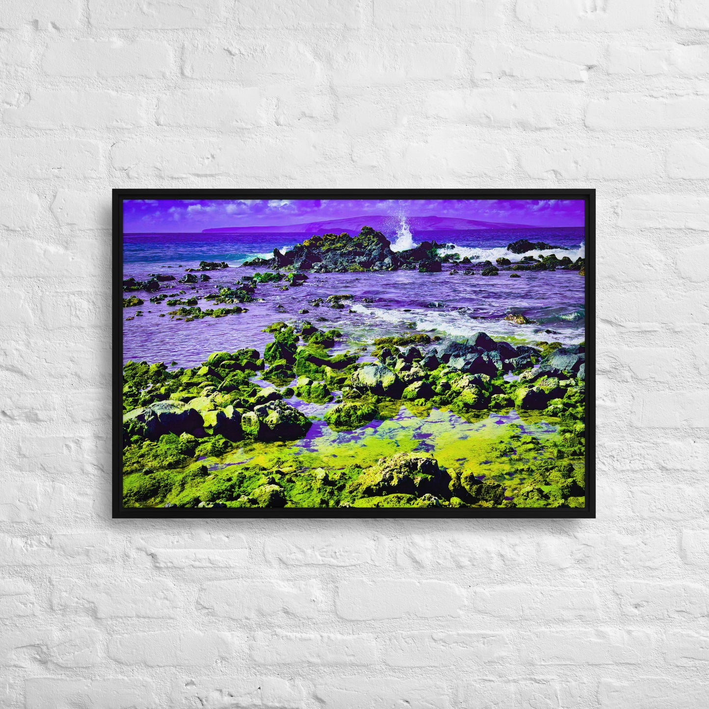 The Living Shore — Maui | Framed Canvas Print