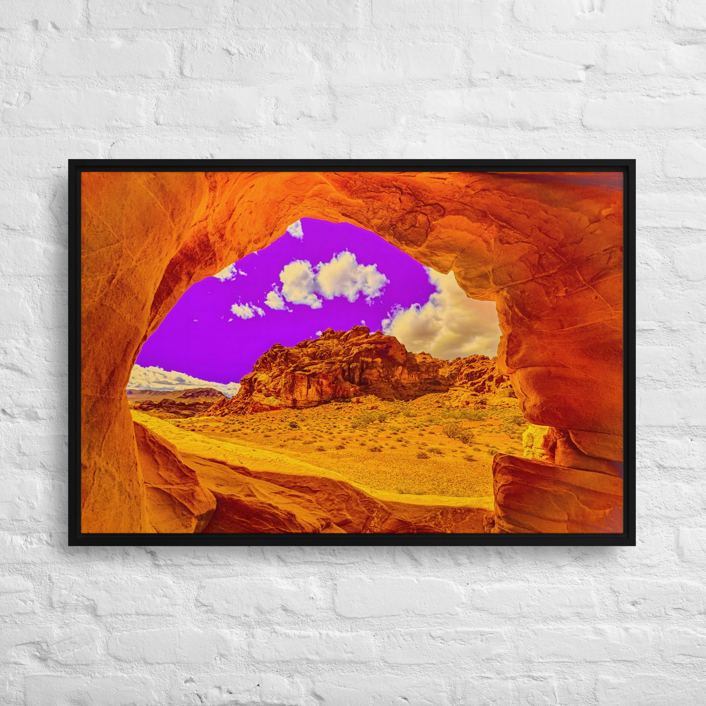 The Portal - Valley of Fire | Framed Canvas Print