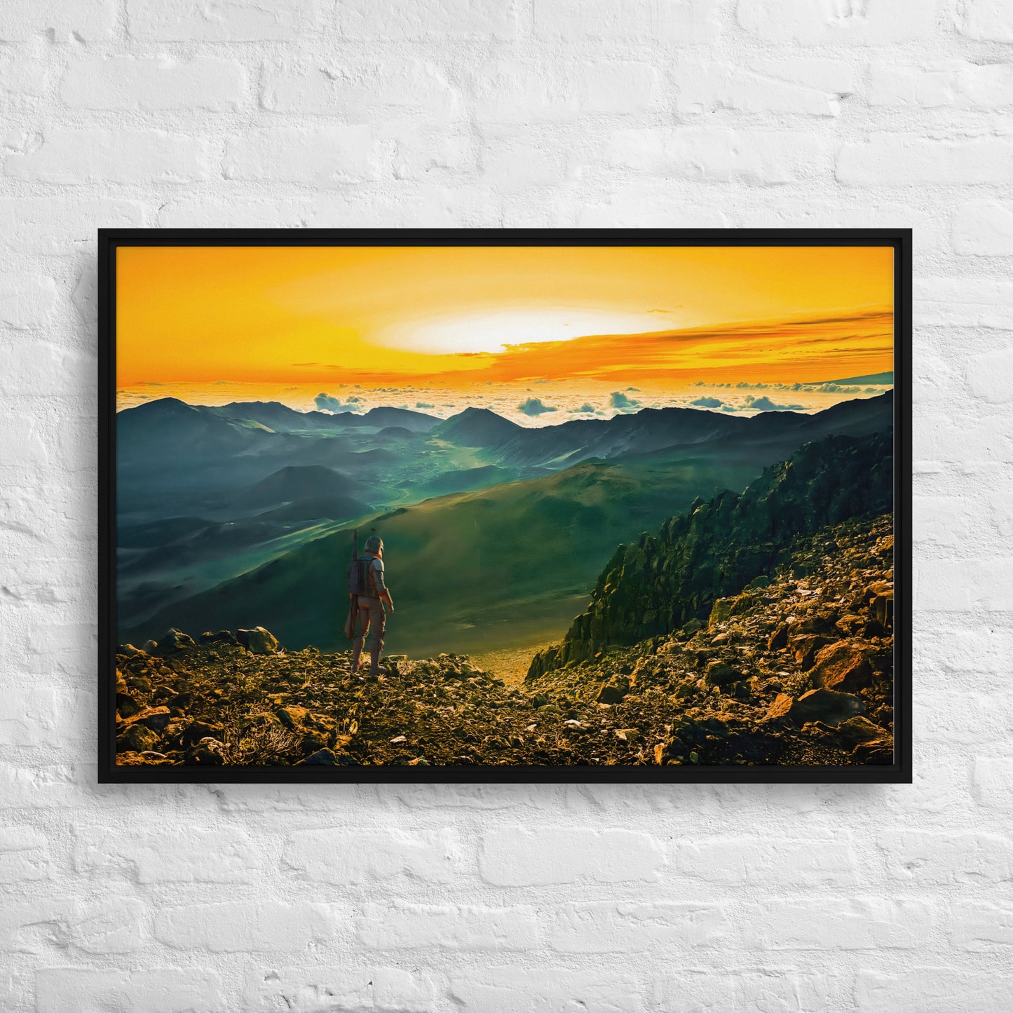 The Traveler - Haleakala | Framed Canvas Print