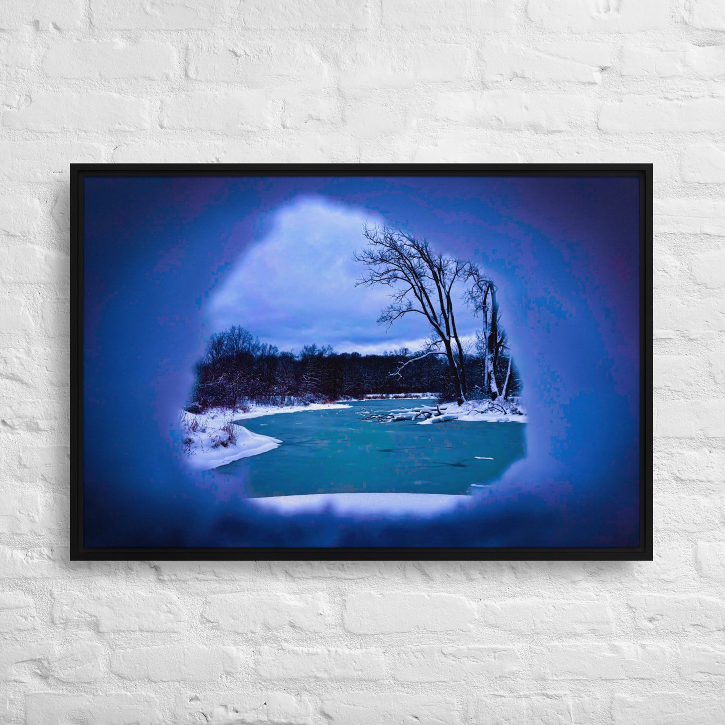 The Portal — Midwinter, Illinois | Framed Canvas Print