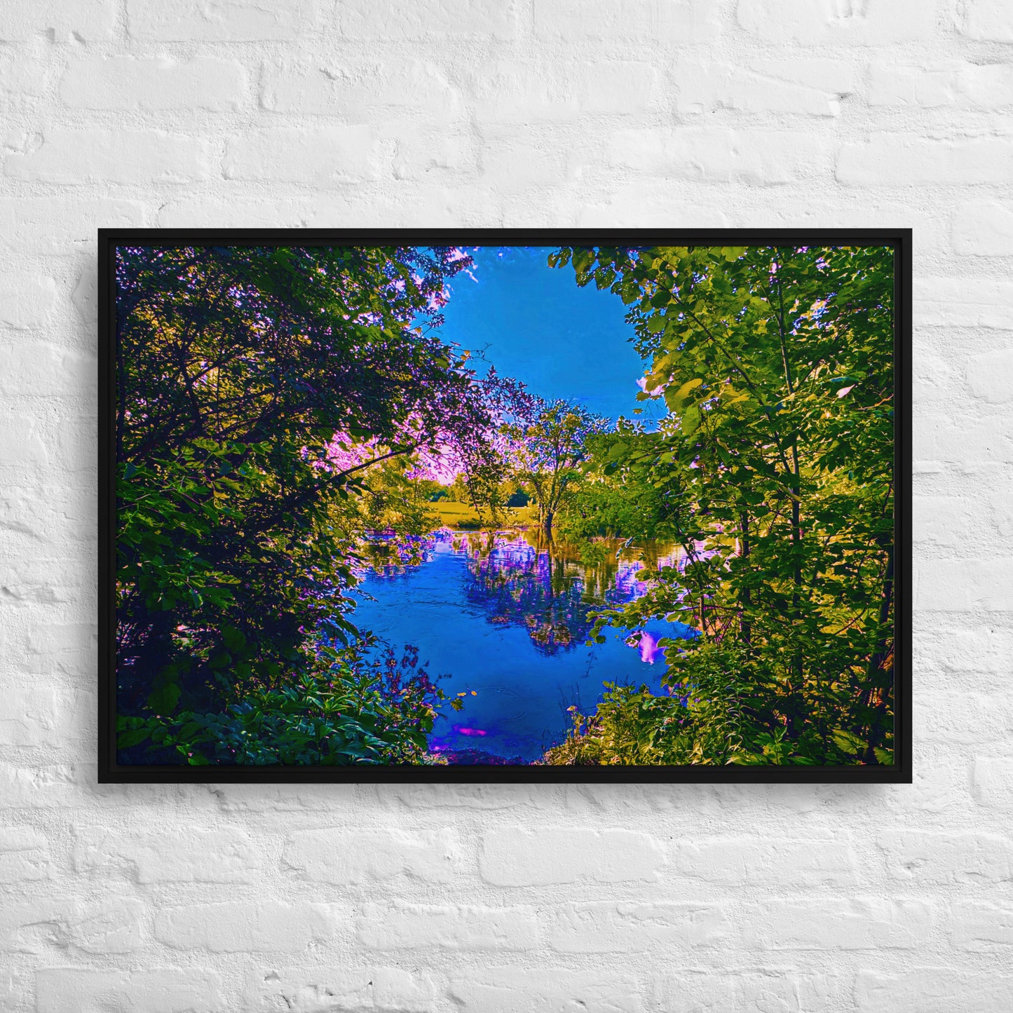 The Portal — Des Plaines River | Framed Canvas Print