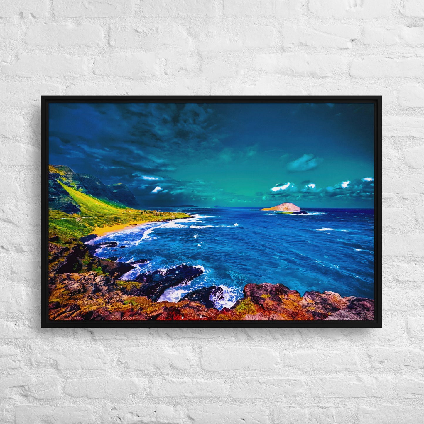 Above the Storm — Oahu | Framed Canvas Print