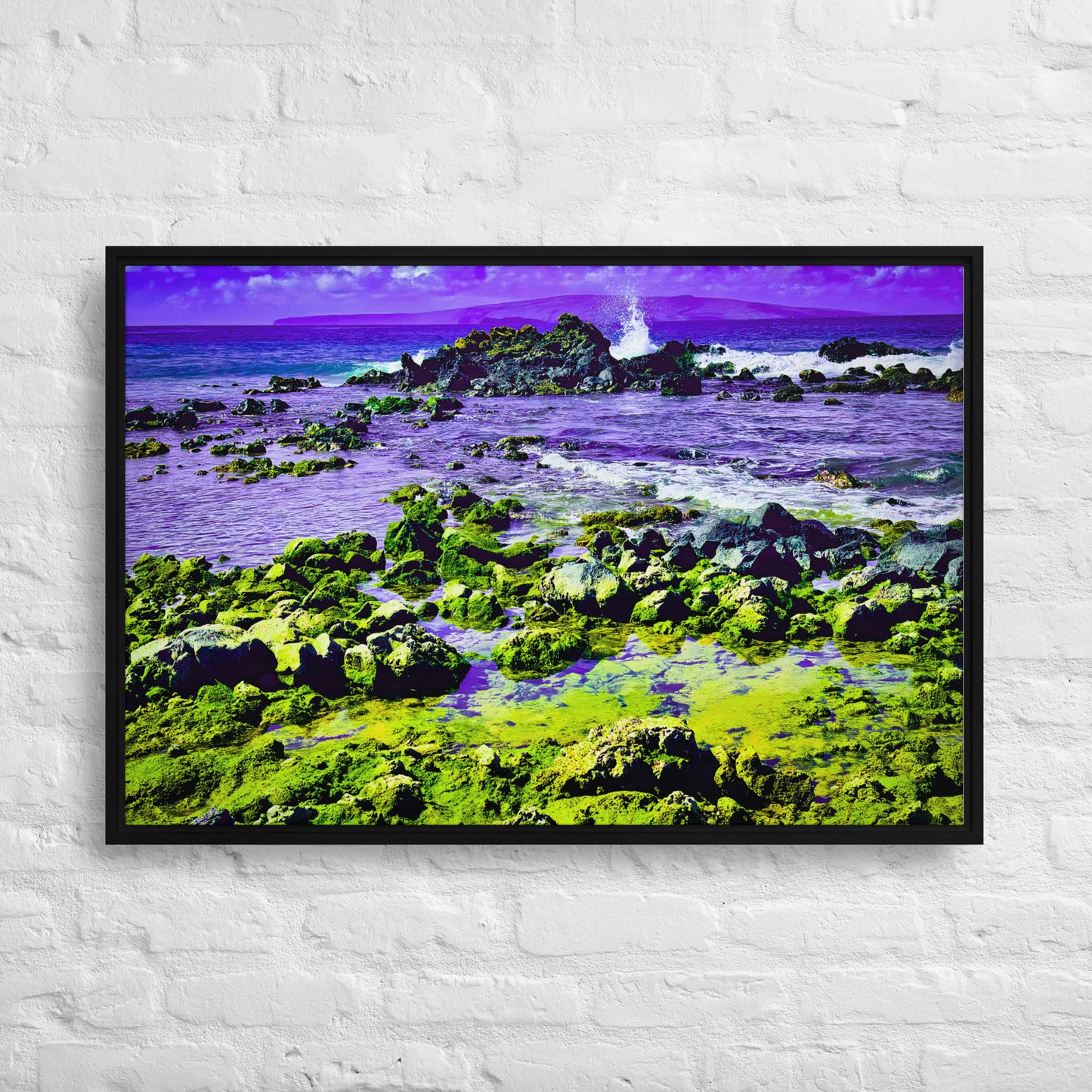 The Living Shore — Maui | Framed Canvas Print