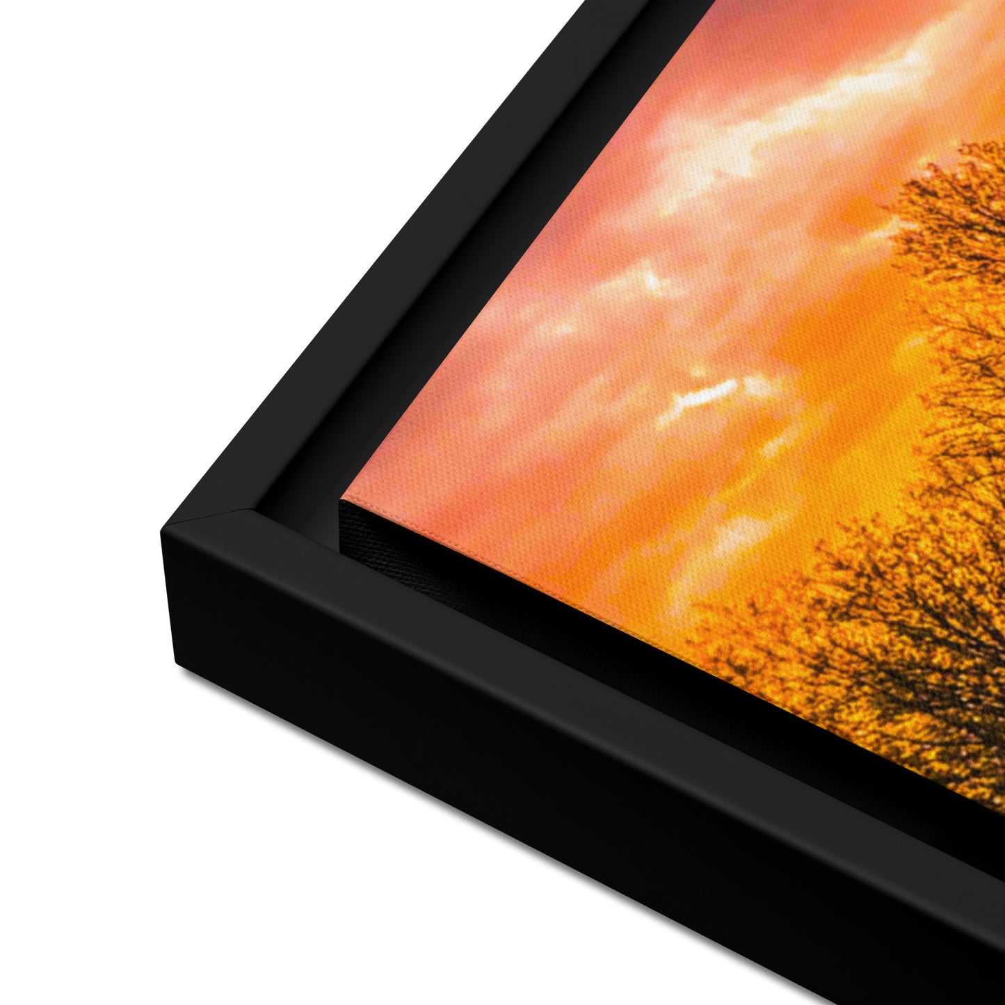 The Fire Pond — Daniel Wright Forest Preserve | Framed Canvas Print