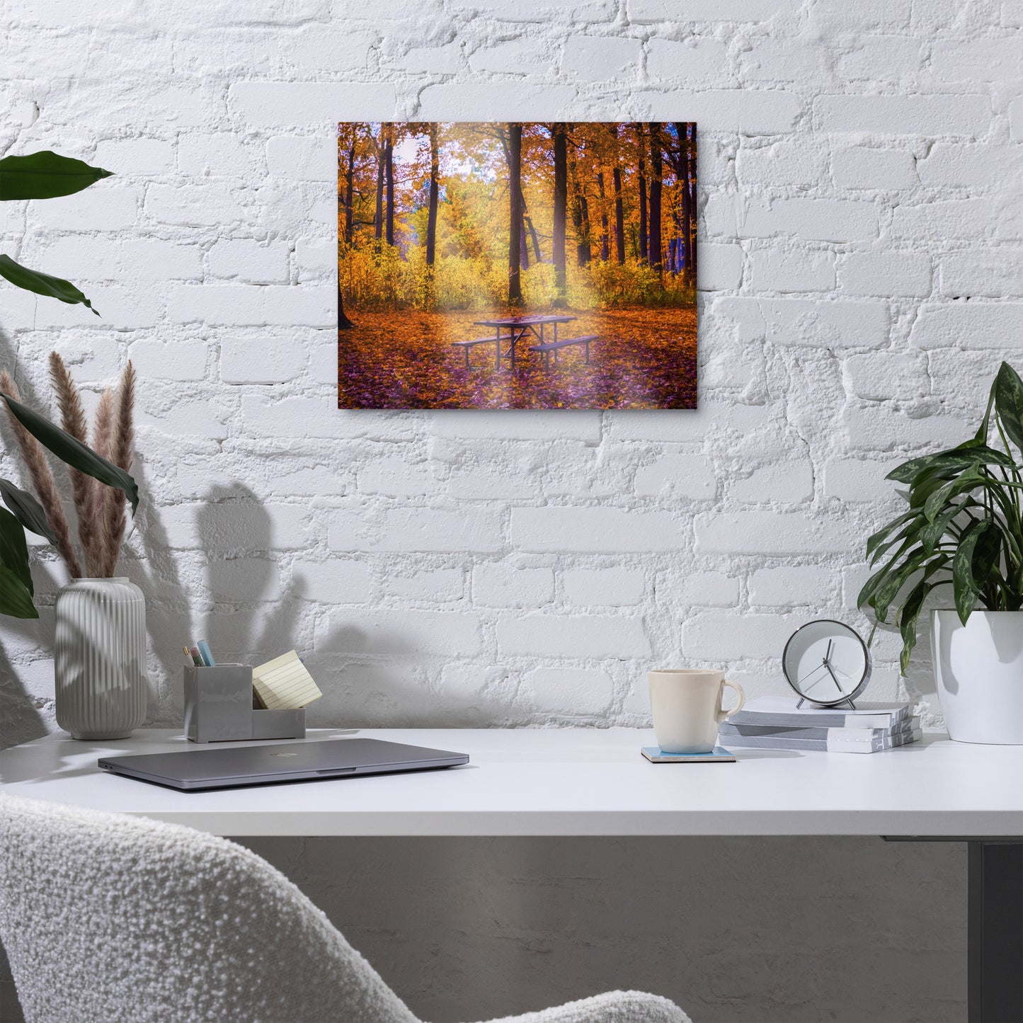 A Table for No One — Daniel Wright Forest Preserve | Metal Print
