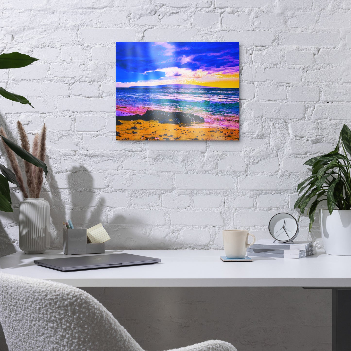 Island on the Horizon — Maui, Wailea | Metal prints